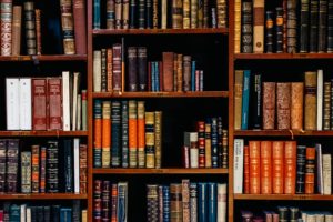 Law Books on book shelf