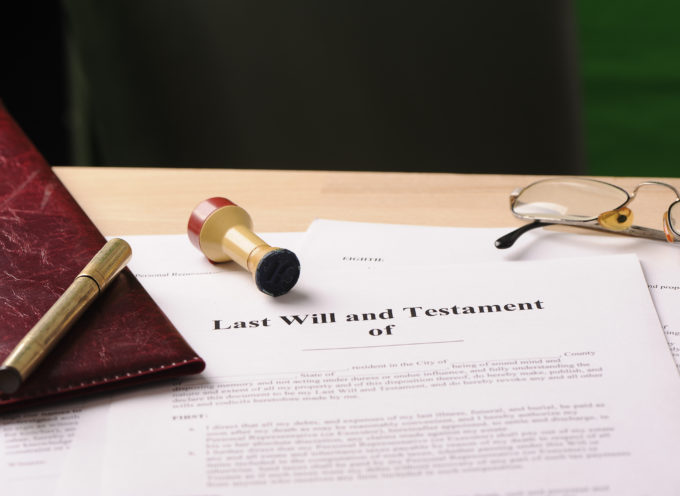 probate law papers on a desk